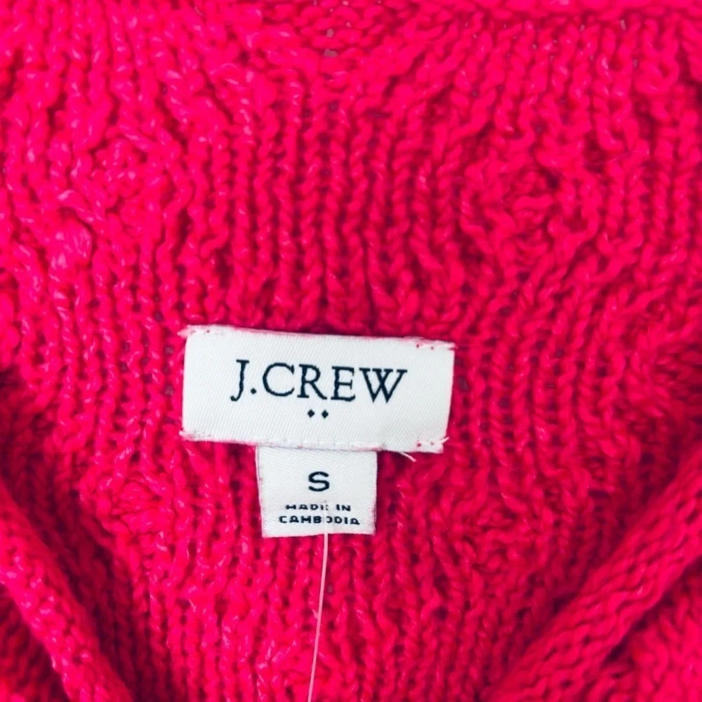 J. Crew NWT Cable Knit Rolled Neck Sweater Size Small